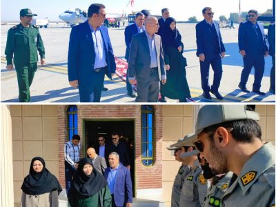 ورود معاون رئیس‌جمهور و رئیس سازمان حفاظت محیط زیست کشور به لامرد