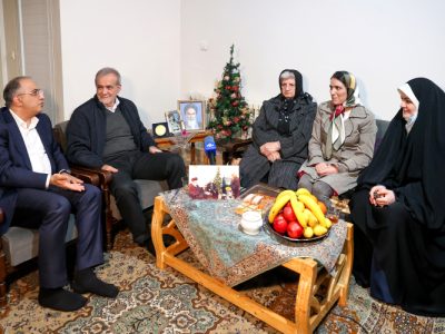 دیدار رئیس جمهور با خانواده شهید مسیحی