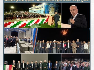 دهه فجر با طعم توسعه؛ افتتاح کارخانه قطعات بتنی با سرمایه‌گذاری ۹ میلیارد تومانی در وراوی