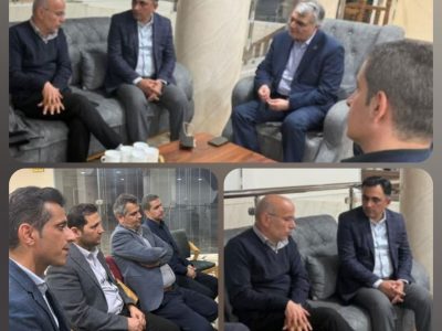 نشست مشترک دکتر «موسوی» نماینده محترم مردم شریف شهرستان های لامرد و مهر در مجلس شورای اسلامی با دکتر «امین نیاکان» معاون درمان دانشگاه علوم پزشکی شیراز