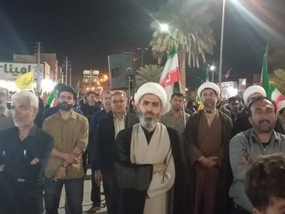 شکوه موج چهل و هفتم مردم انقلابی لامرد /این مردم واقعا مبعوث شده اند.