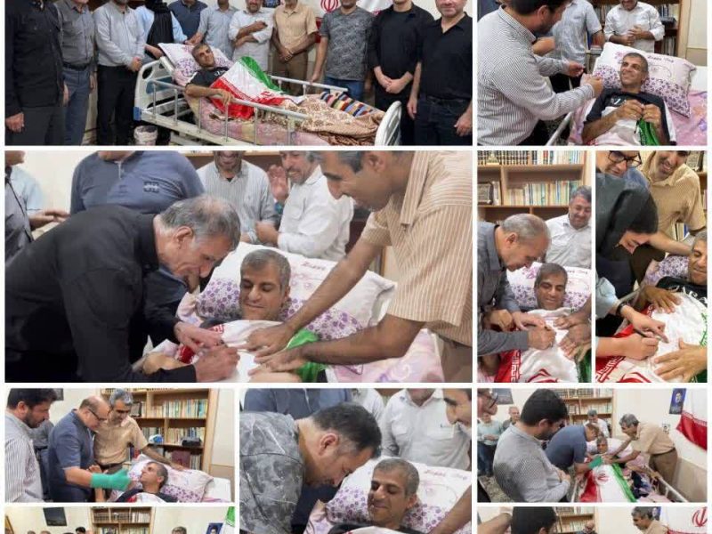 رسانه ای های لامرد از آتش‌نشان خبرنگار لامردی عیادت کردند.