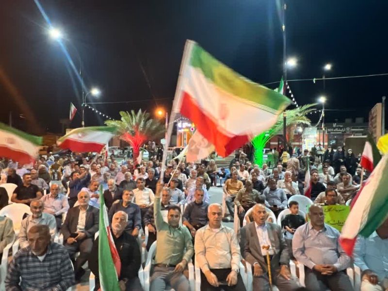 برگزاری همایش شکوه وپایداری مردم در شهر شهدا اسیر مقاوم