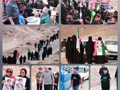 گزارش تصویری مراسم پیاده روی دلدادگان اربعین حسینی منطقه علامرودشت