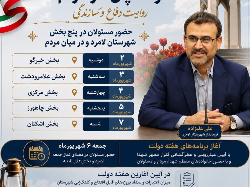 هفته دولت ۱۴۰۵ | دولت پای کار مردم، روایت دفاع و سازندگی